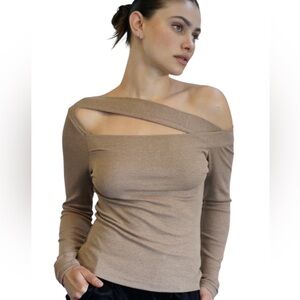 LNA Clothing Women’s Otis Ribbed Top‎ Bodycon Stretch Soft